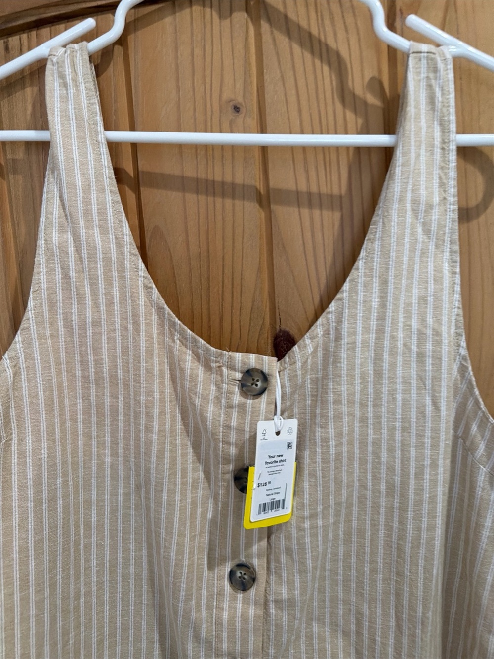 NWT Marine Layer Sydney Beach Jumpsuit in Natural Stripe - Size Large - Picture 7 of 11